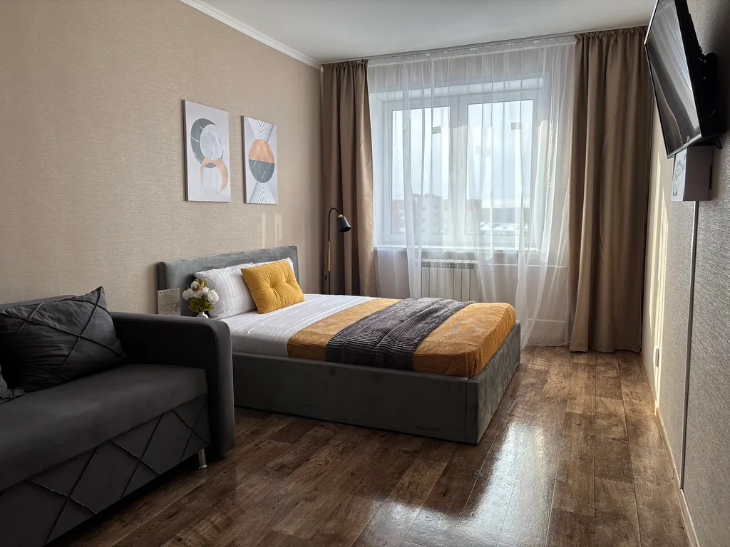 Комфортабельная семейная евродвушка в центре до 6 гостей