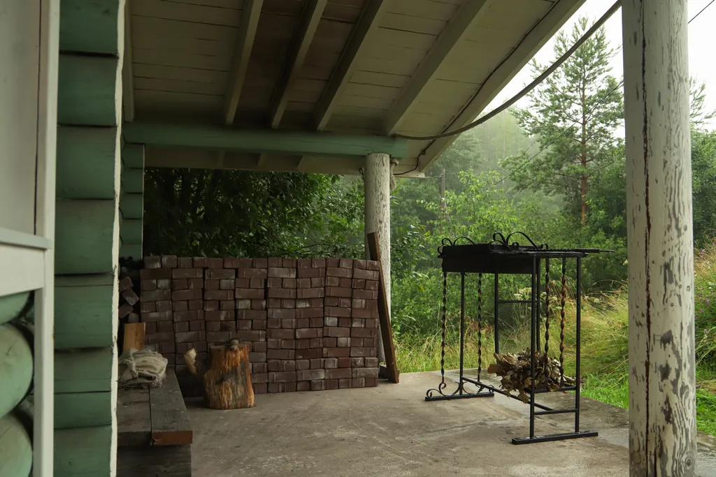 Домик с сауной и мангалом