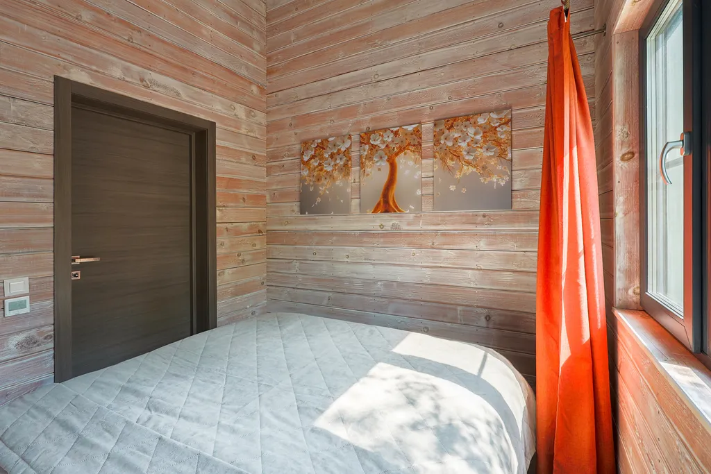 BarnHouse с камином, кондиционером и террасой