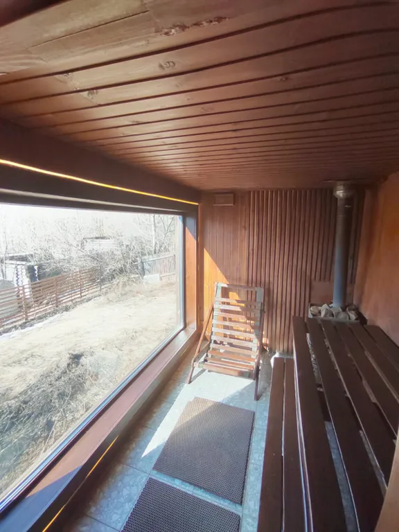 Дом с видом на лес и озеро с баней