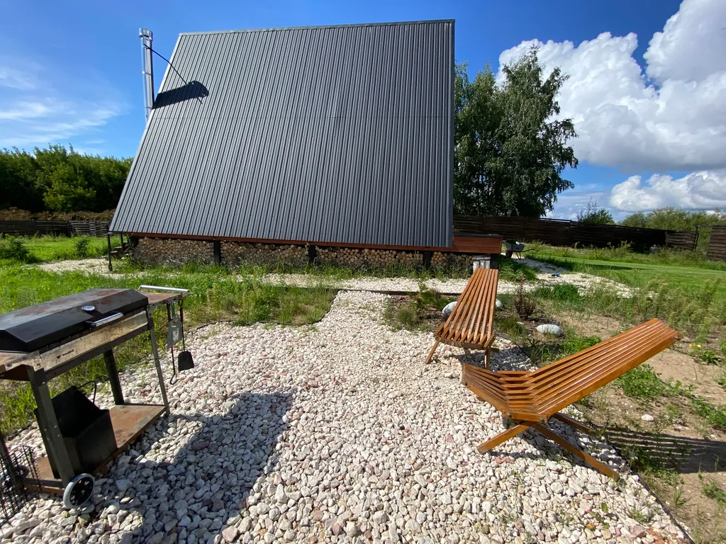 A-frame на берегу Волги