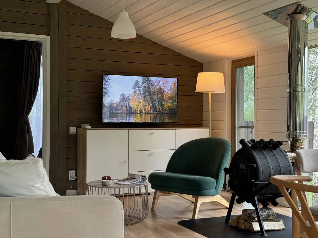 Коттедж Панорамный дом с сауной и чаном у заповедника — Семеновское