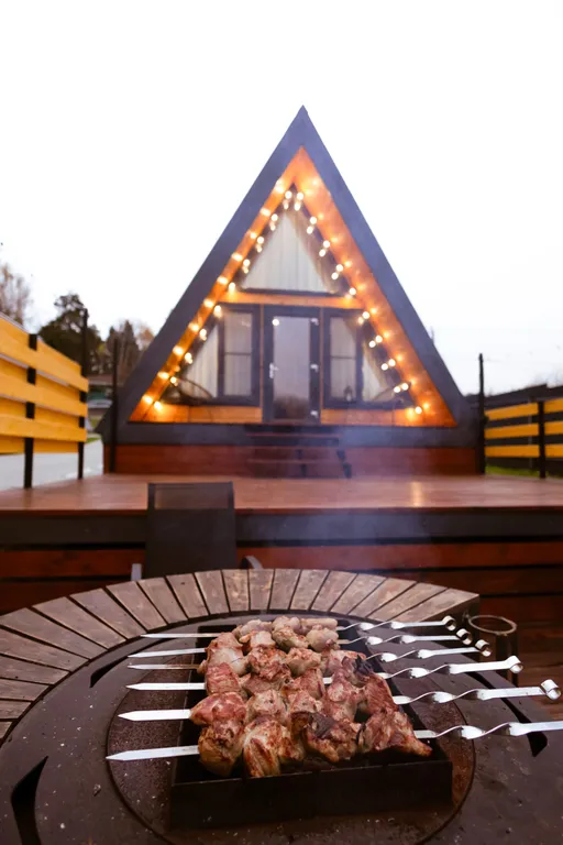 A-frame Терракот домик из дерева