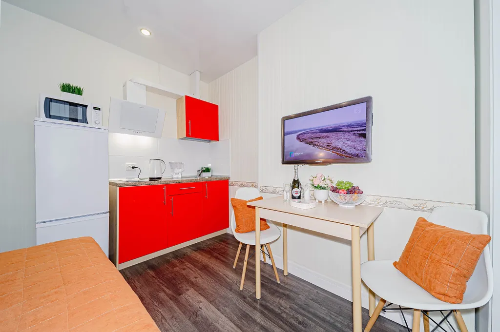 Удобная локация в самом центре с панорамой на город и арену