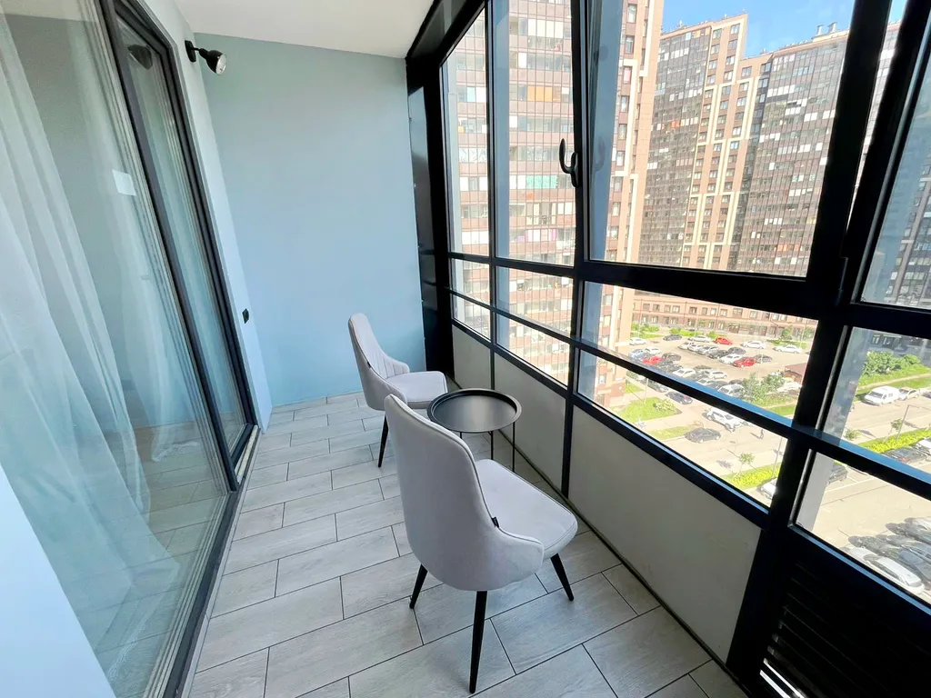 Квартира Квартира Уютная студия для вашего отдыха с парковочным местом — Шушары