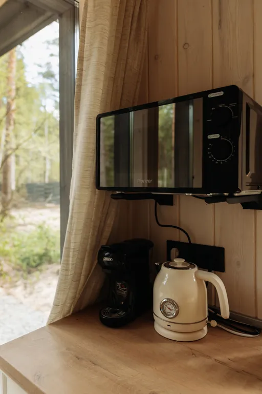 Барнхаус в стиле бохо в сосновом лесу