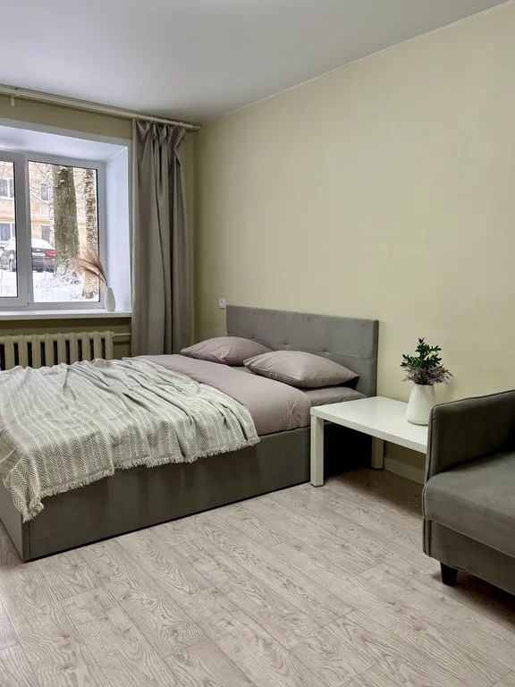 Однокомнатная квартира в фисташковом цвете