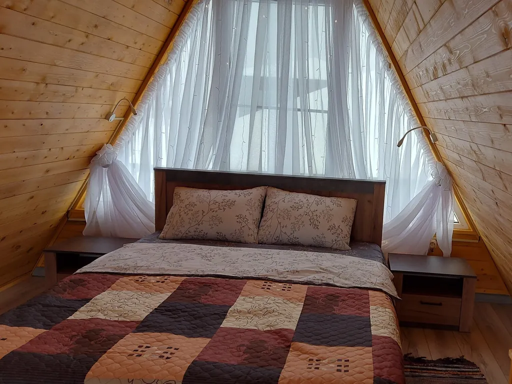 А-фрейм домик-1 в предгорье Адыгеи