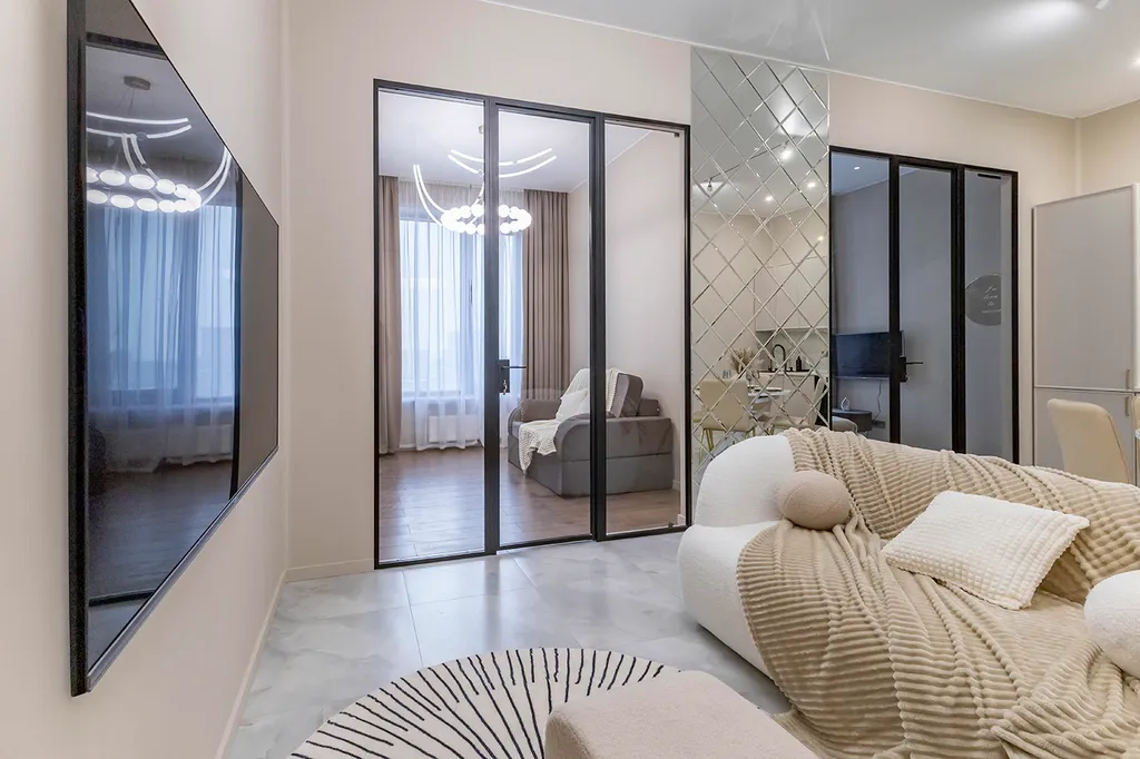 Квартира Квартира Люкс с двумя спальнями и видом на Москва реку — Москва