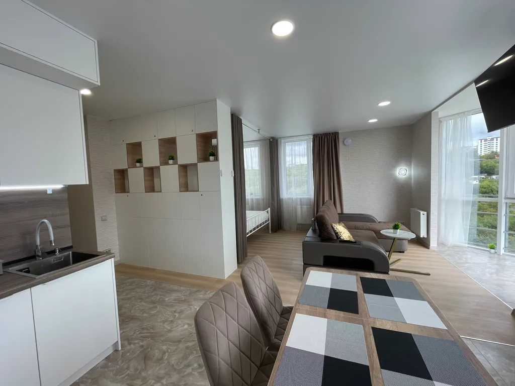 Апартаменты «Sea- Lounge», вид на Тихий океан, лес, горы и город