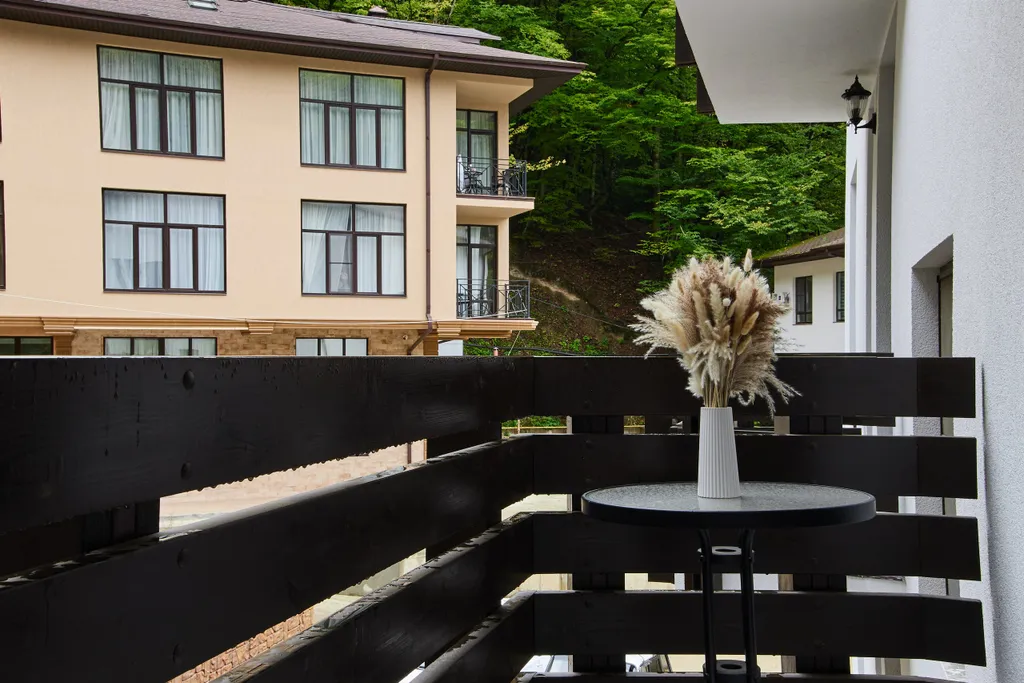 Двухместный апартамент стандарт с мини-кухней и балконом