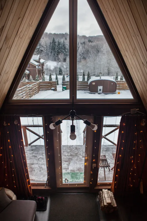 Афрейм (дом-шалаш) ОСЕНЬ с баней