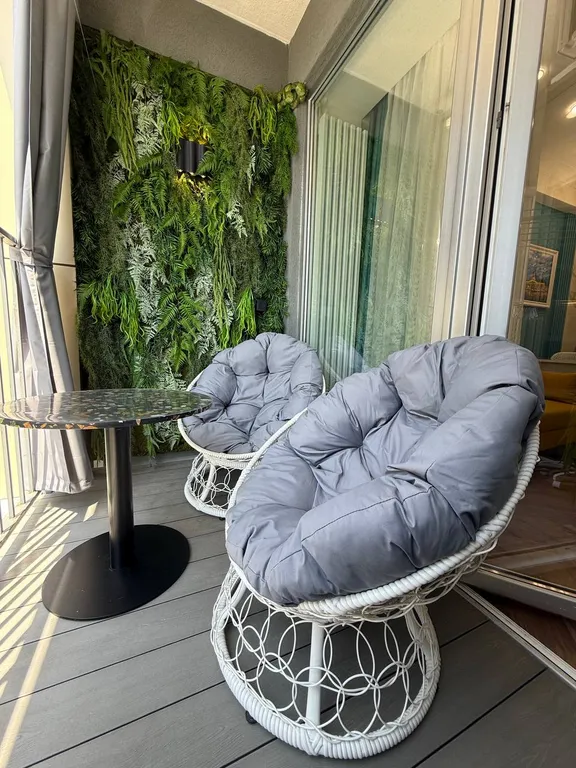 Морская симфония - уютная студия с видом на море и открытым бассейном