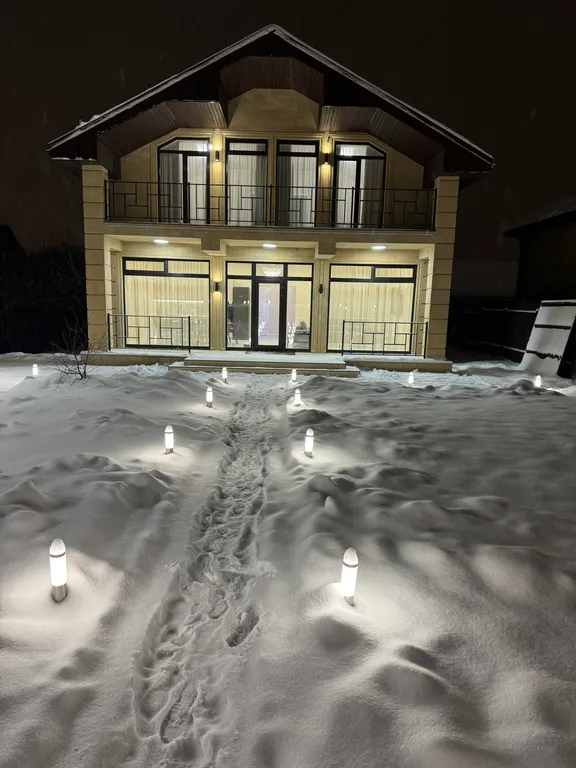 Дом с баней на дровах и мангальной зоной