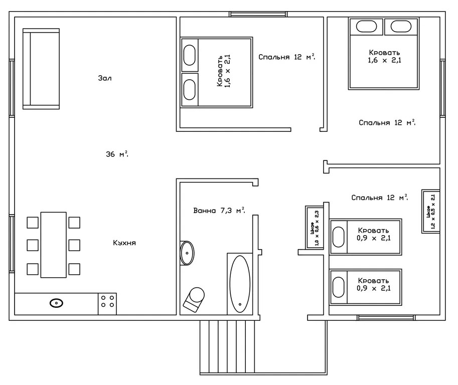 Комфортный дачный дом