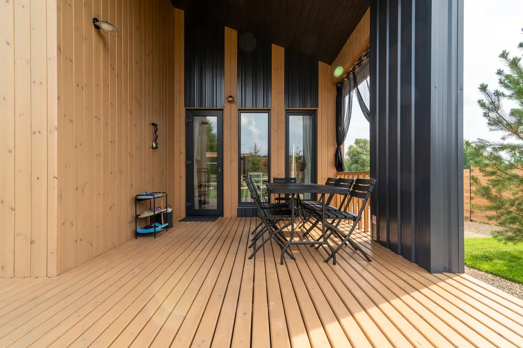 Skandi Белка загородный дом у пруда в подмосковье