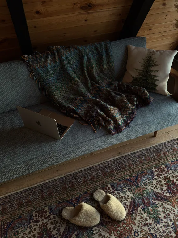 A-frame у Финского Залива посреди Корабельных сосен