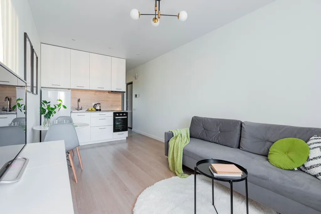 Студия с новым ремонтом