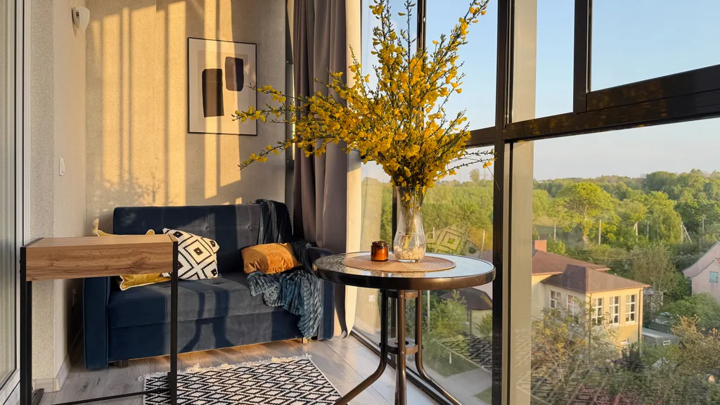 Квартира Квартира Уютная светлая студия с панорамным видом — Светлогорск