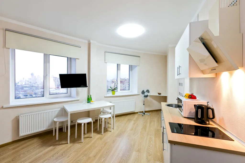 Laspace apart panorama кухня-гостиная спальня стиралка