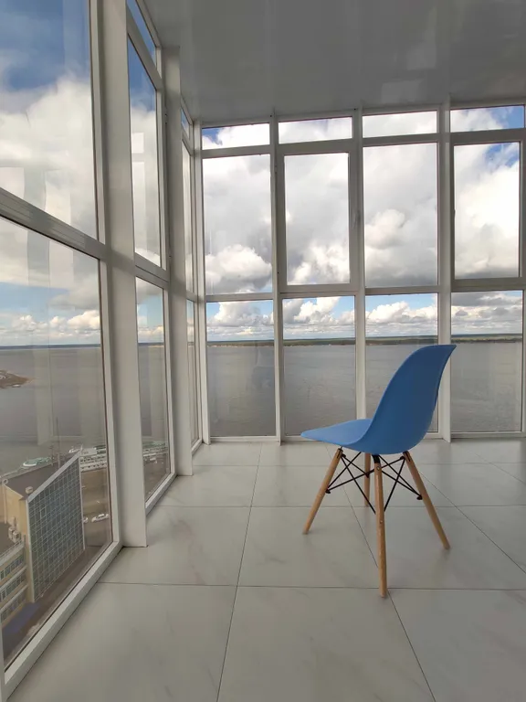 Квартира на берегу Волги с видом на залив и реку