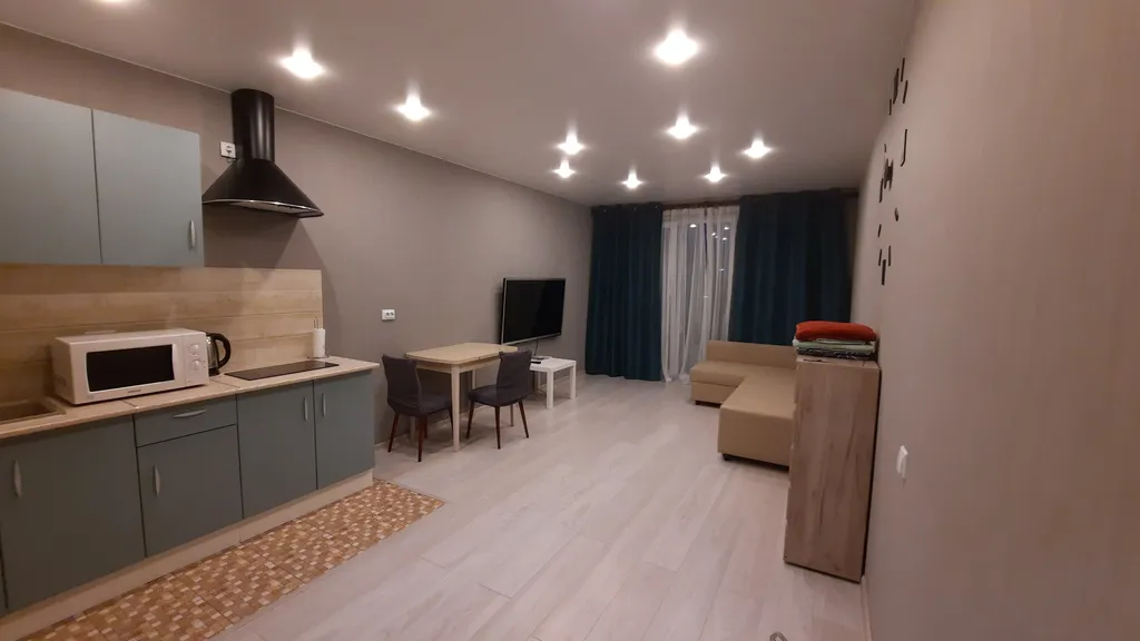 Уютная новая квартира студия в тихом микрорайоне