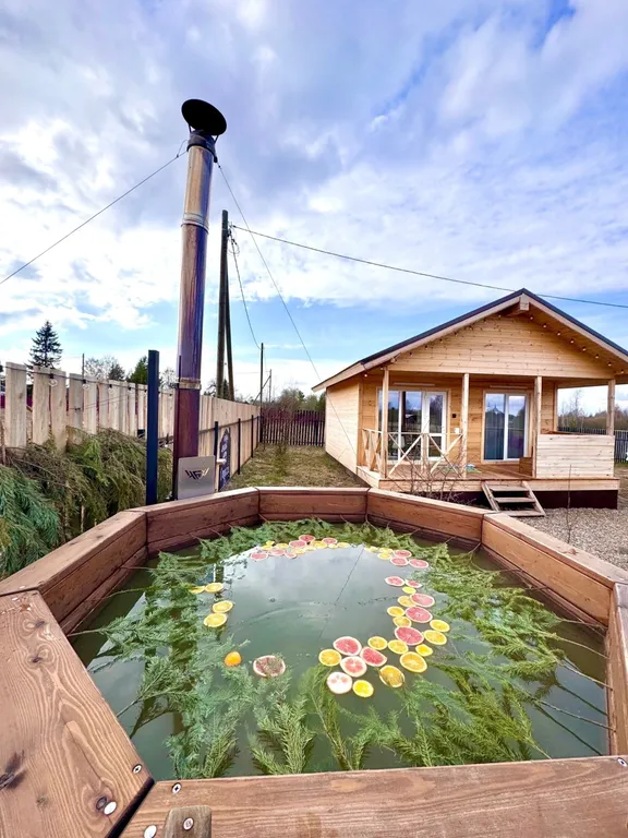 Загородный дом с чаном и баней