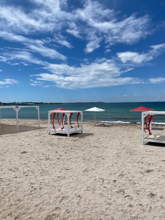 Студия с терасой в трёх минутах от пляжа