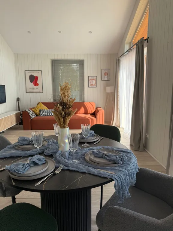 Уютный дом в стиле барнхаус с баней - купелью фурако