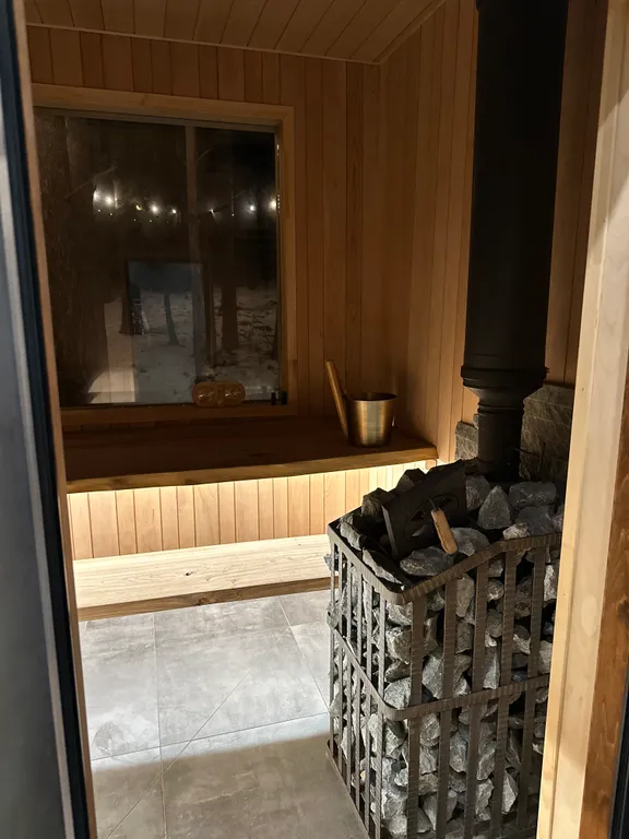 Дом баня на дровах