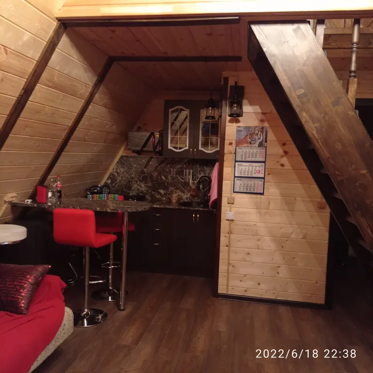 Коттедж Гостевой дом шале а-фрейм в ёлках с пятнистыми оленями и русской баней — Можайск