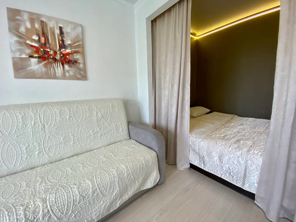 Уютная студия с видом на вулкан