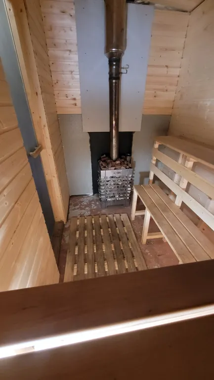 Дом A-frame с баней