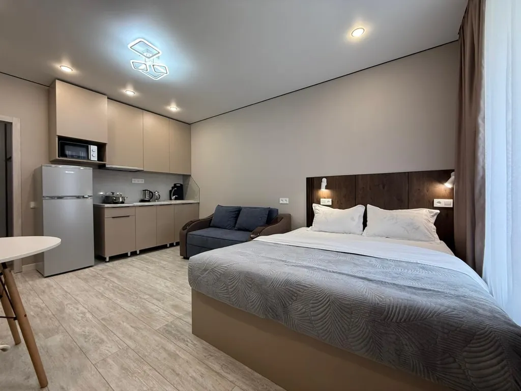 Новая квартира-студия в ЖК Раимбек — аренда посуточно в Алматы