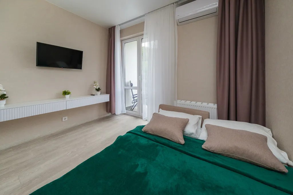 Уютная просторная студия для двоих или с ребёнком