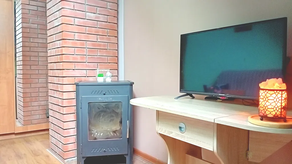 На берегу озера с лебедями, в центре, с камином и антресольным этажом