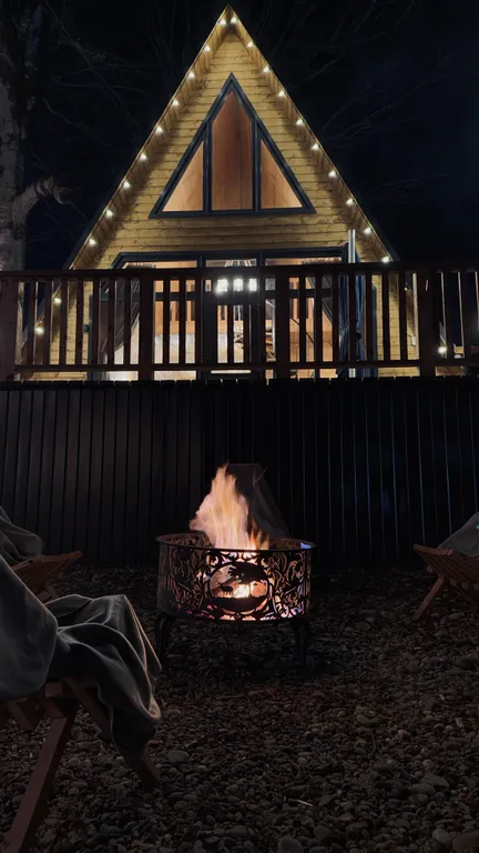 Коттедж Уютный домик A-Frame с видом на горы — Архыз