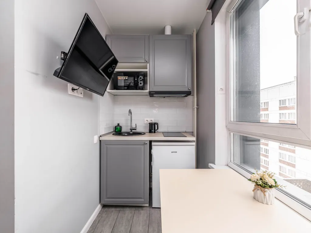 Квартира Квартира Уютная новая студия у метро — Москва