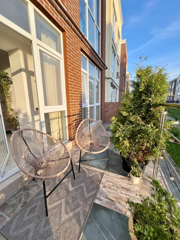 Уютная квартира с террасой у Западного пляжа