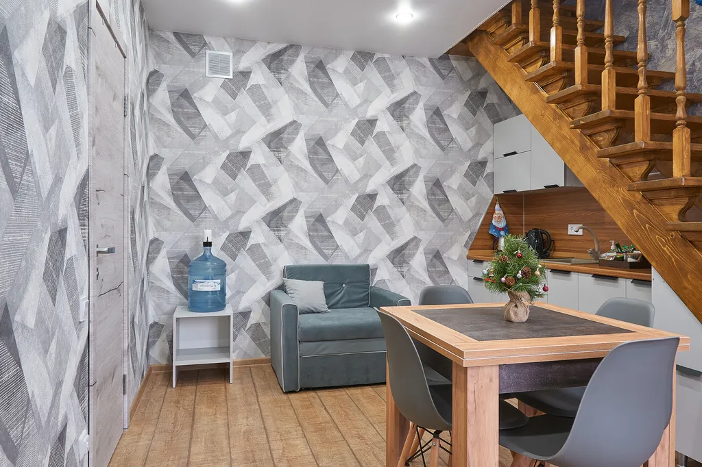 Апартаменты двухуровневые двухкомнатные с кухней (апарт 1)