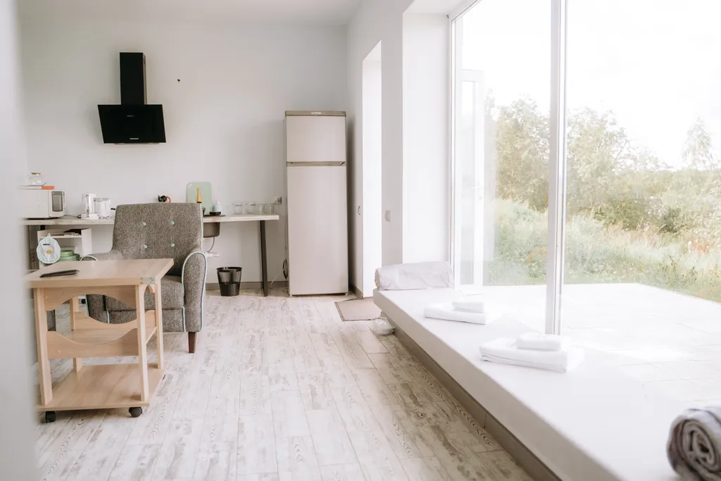 Панорамное шале с хаммамом на берегу водохранилища