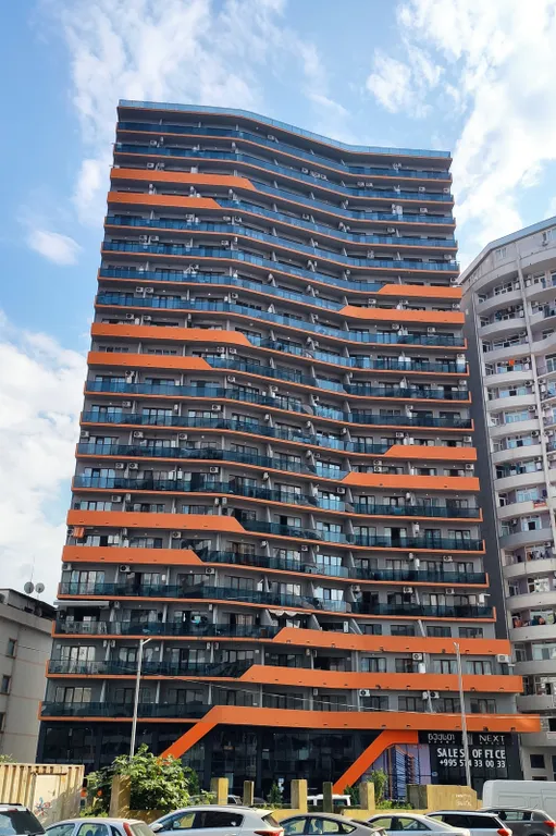Светлая квартира в Next Orange - лучшем доме Батуми