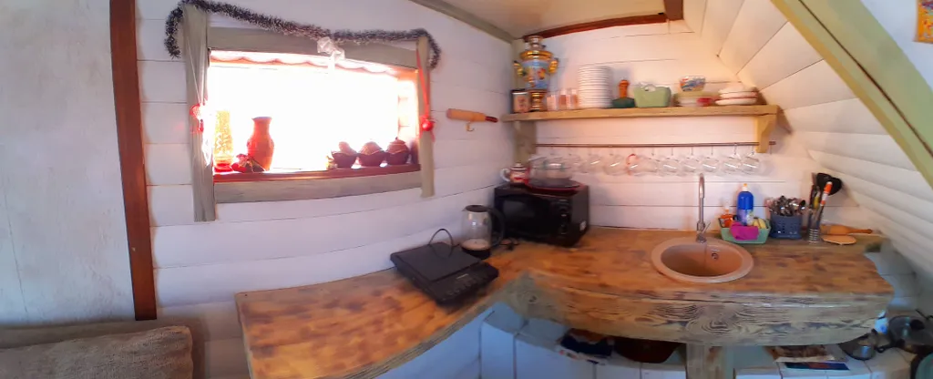 Дом на реке шале Венеция с чаном и вместительной банькой