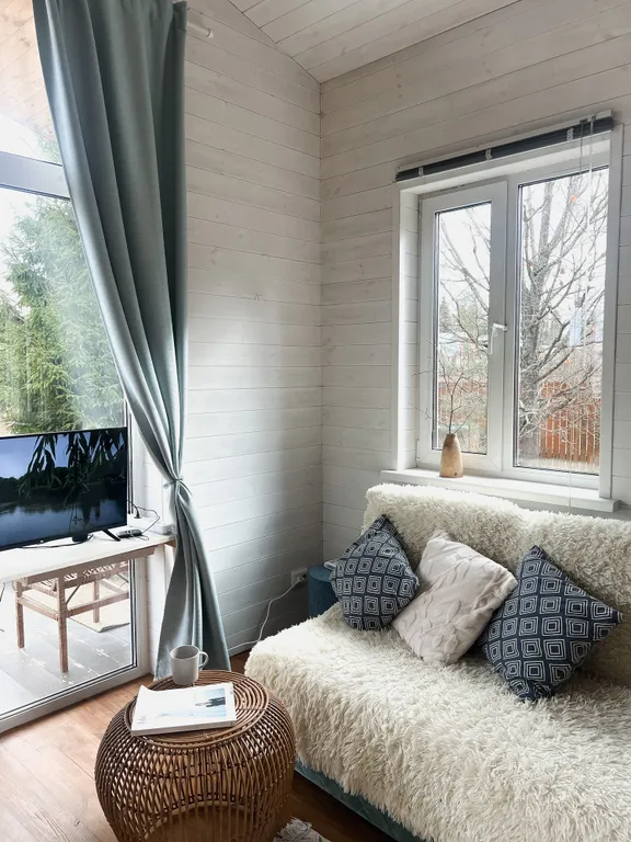 Уютный теплый дом с выходом в лес, 40 минут от Москвы со своей территорией