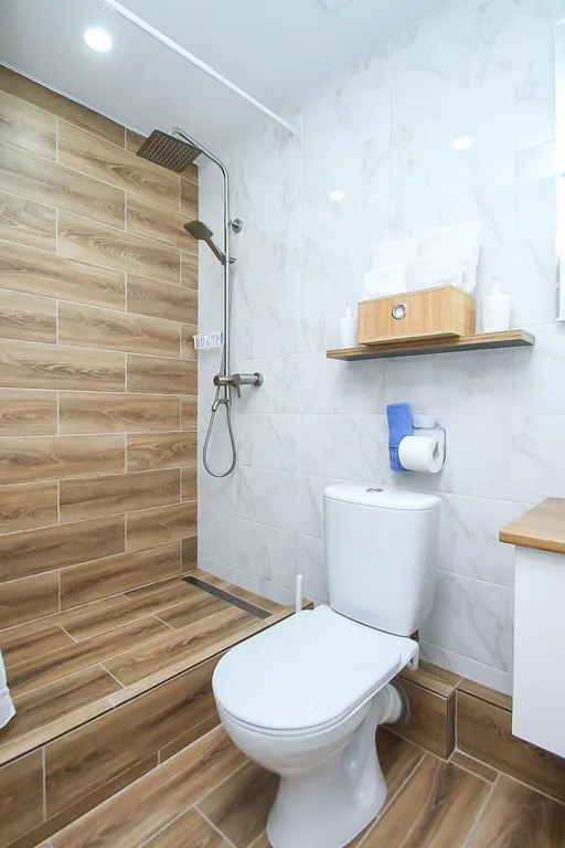 Студия с дизайнерским ремонтом