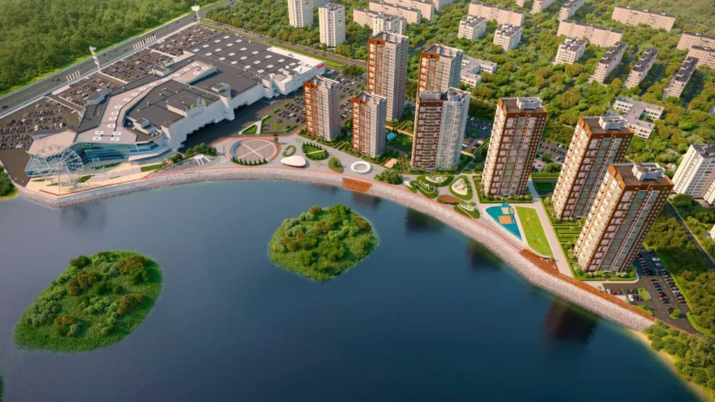 Студия Брутальный лев с панорамным видом на набережную реки