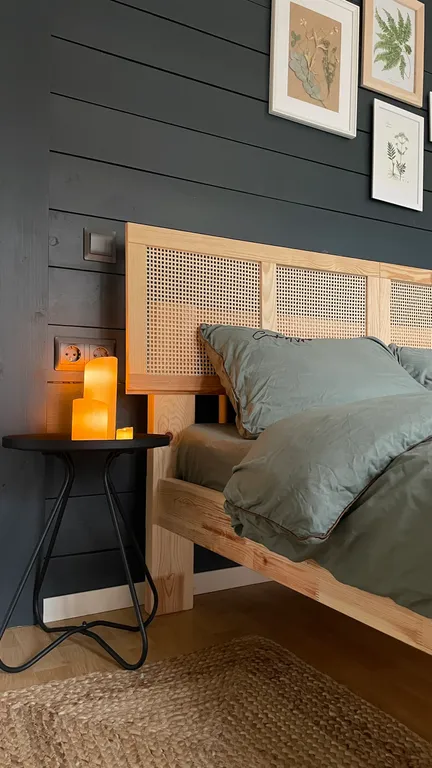 Уютный домик с горячей купелью, в окружении соснового леса