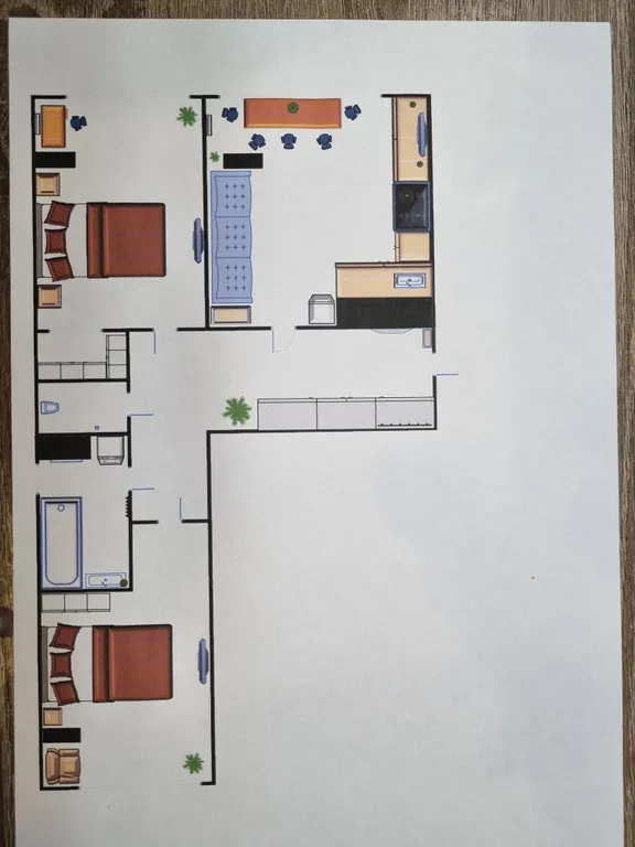 Евротрешка в новостройке с прекрасным видом