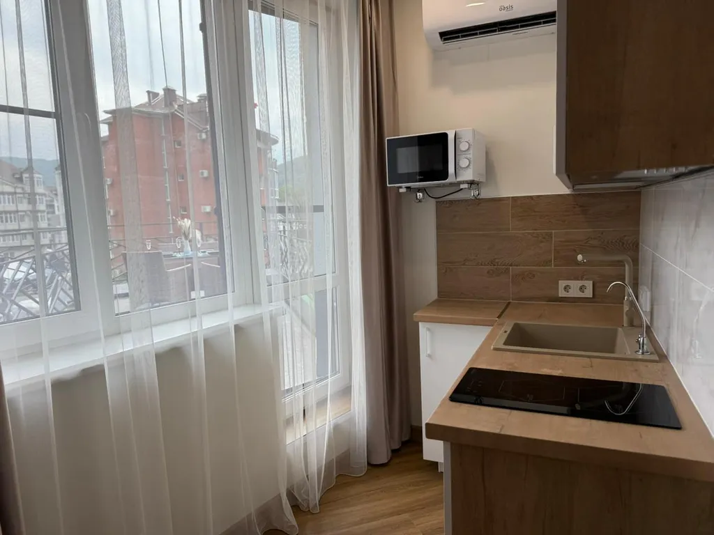 Апартаменты с террасой для четверых, 3 минуты до пляжа