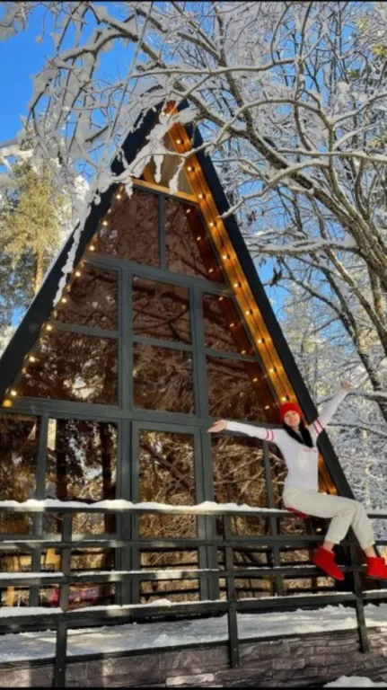 Коттедж Коттедж A-Frame в лесу — Архыз